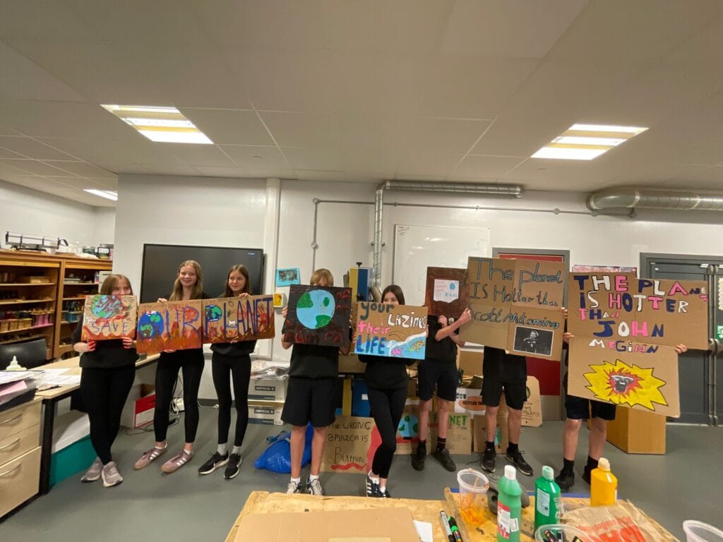 S3 Pupils at taking part in the Climate Literacy Sessions from the Climate Engagement Fund Project 